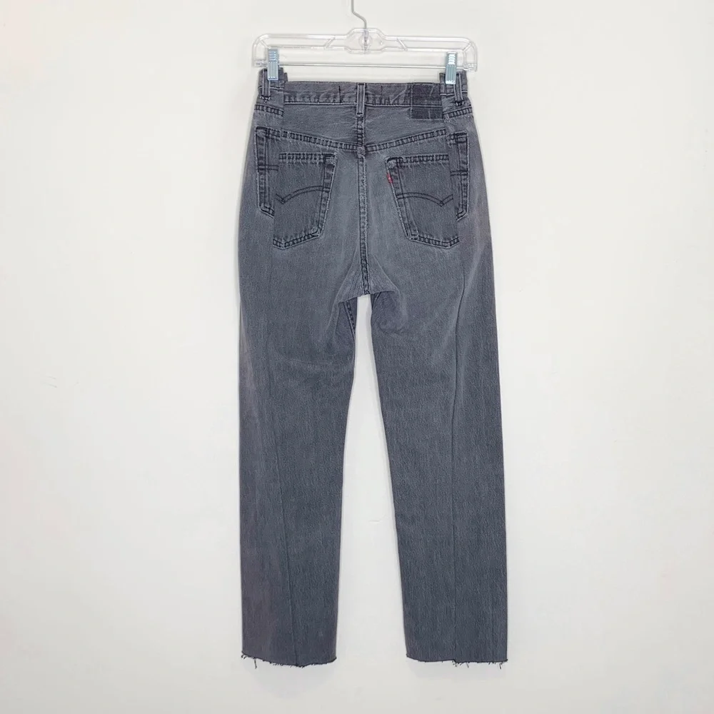 NEW EB Denim OG Reinvented Jeans (Sz 24) Reworked Levi's Washed Black / Gray